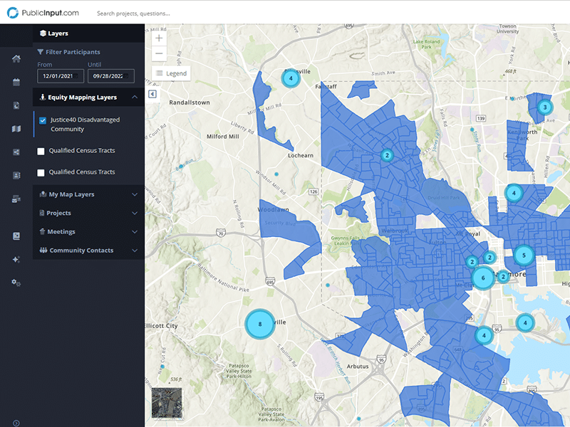 PublicInput's equity mapping system